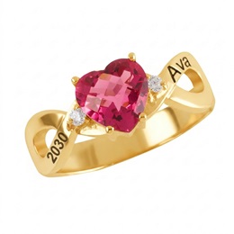 Infinity Heart 14K Yellow Gold