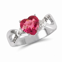 Infinity Heart Premium Silver