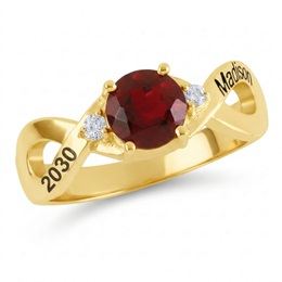 Infinity Round 10K Yellow Gold