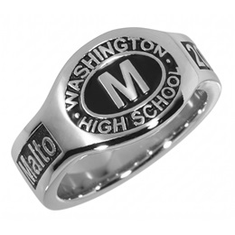 Monarch Large 10K White Gold